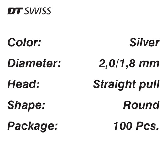 DT SWISS Spokes DT Competition 100-pack