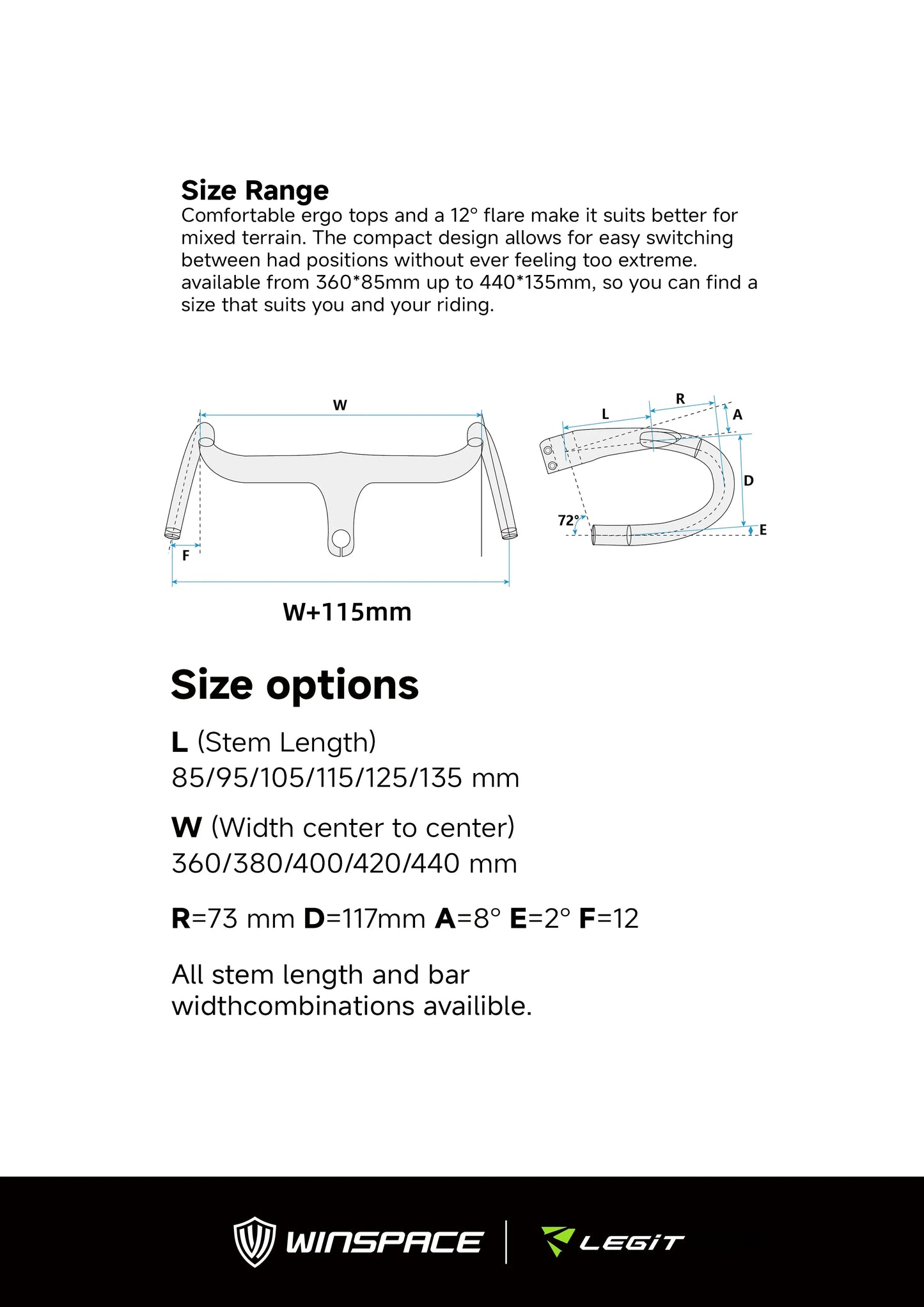 Winspace Adventure Integrated Handlebar
